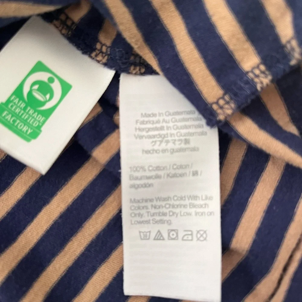 ⭐️5/$25⭐️ J. Crew Striped Blue Tan Turtleneck Blouse